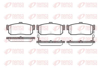 Колодки тормозные дисковые REMSA 036622