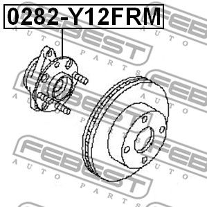 Ступица передняя FEBEST 0282Y12FRM