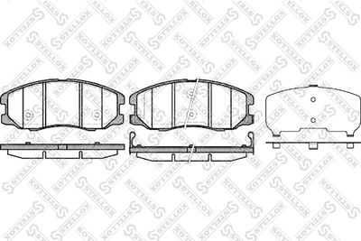 Колодки тормозные дисковые передние STELLOX 001094BSX