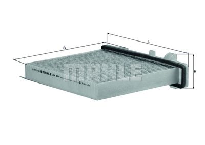 Фильтр салона угольный MAHLE LAK589