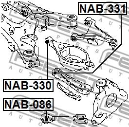 Сайлентблок FEBEST NAB330