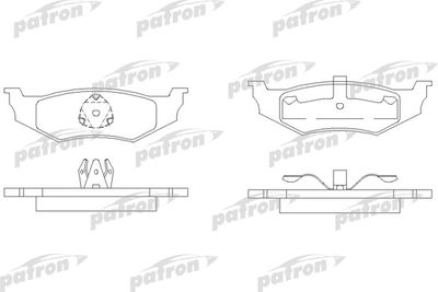 Колодки тормозные дисковые задние PATRON PBP1099
