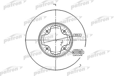 Диск тормозной передний PATRON PBD2679