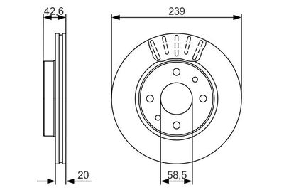 Диск тормозной BOSCH 0986479082