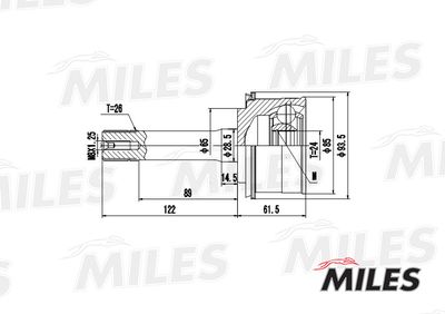 ШРУС наружный Miles GA20193