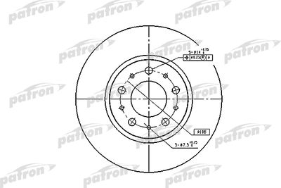 Диск тормозной PATRON PBD1697