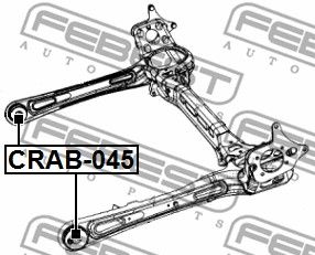 Сайлентблок задней балки FEBEST CRAB045