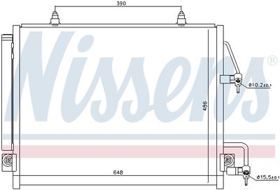 Радиатор кондиционера NISSENS 940166