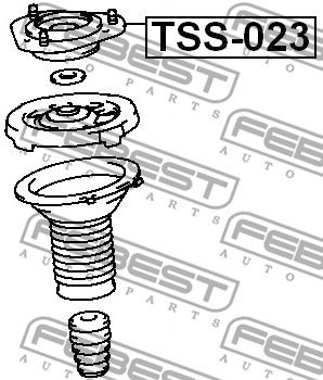 Опора амортизатора переднего FEBEST TSS023