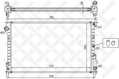 Радиатор STELLOX 1025395SX