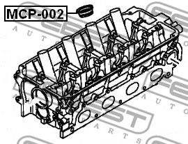 Кольцо уплотнительное свечного колодца FEBEST MCP002
