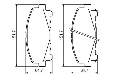 Колодки тормозные дисковые комплект BOSCH 0986494382