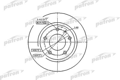 Диск тормозной PATRON PBD2705