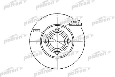 Диск тормозной передний PATRON PBD1521