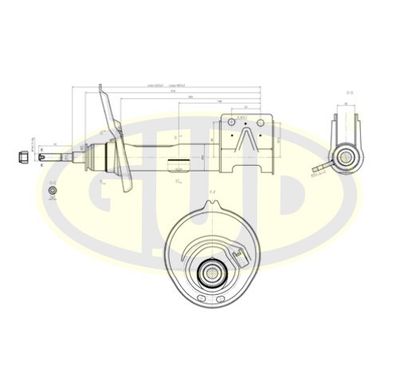 Амортизатор передний левый G.U.D GSA333769