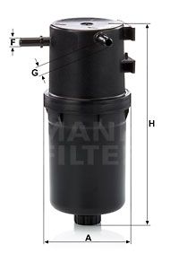 Фильтр топливный MANN-FILTER WK9016
