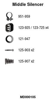 Глушитель средняя часть POLMOSTROW 17561