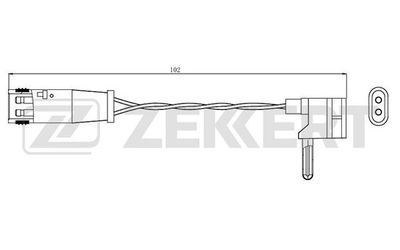 Датчик износа тормозных колодок Zekkert BS8043