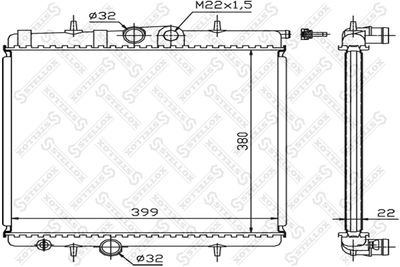 Радиатор STELLOX 1025122SX