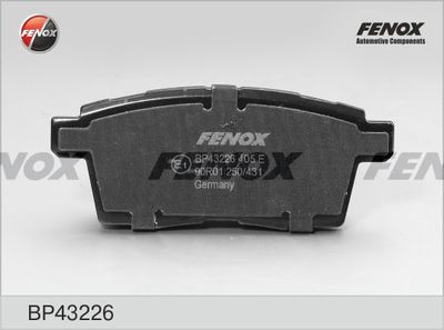 Колодки тормозные задние FENOX BP43226