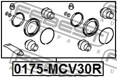 Ремкомплект суппорта заднего FEBEST 0175MCV30R
