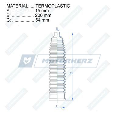Пыльник рулевой рейки MotorHerz RDZ0044MG