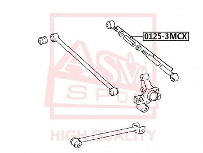 Тяга задней подвески ASVA 01253MCX