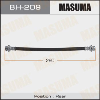 Шланг тормозной задний Masuma BH209