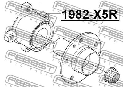 Ступица задняя FEBEST 1982X5R