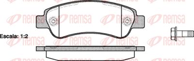 Колодки тормозные дисковые REMSA 123800