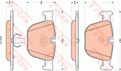 Колодки тормозные дисковые TRW GDB1892