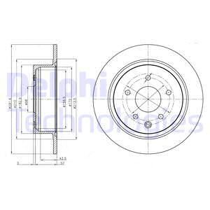 Диск тормозной DELPHI BG4108C