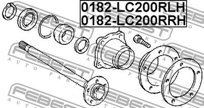 Ступица FEBEST 0182LC200RLH