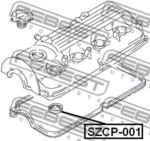 Кольцо уплотнительное свечного колодца FEBEST SZCP001