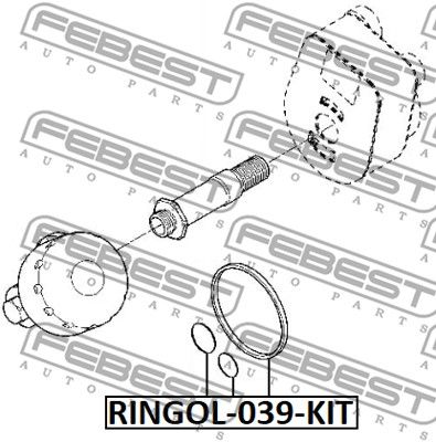 Кольцо уплотнительное FEBEST RINGOL039KIT