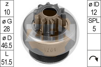 Бендикс стартера ERA ZN1209