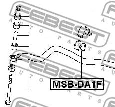 Втулка стабилизатора переднего FEBEST MSBDA1F