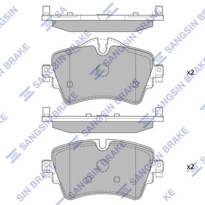Колодки тормозные дисковые передние SANGSIN SP4005