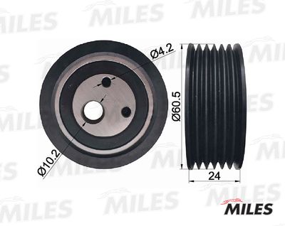 Ролик поликлинового ремня натяжной Miles AG03042