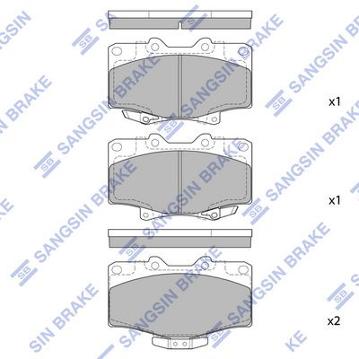 Колодки тормозные передние SANGSIN SP1420