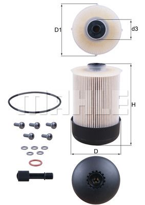 Фильтр топливный MAHLE KX33822D
