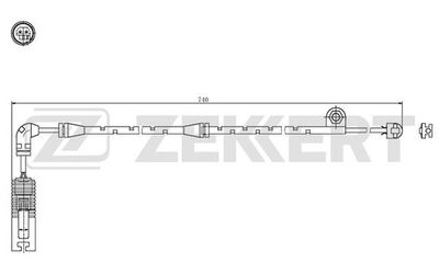 Датчик износа тормозных колодок Zekkert BS8048