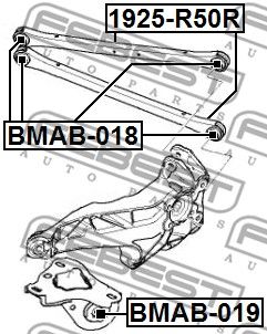 Рычаг задней подвески FEBEST 1925R50R