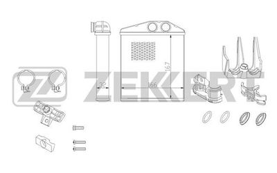 Радиатор отопителя Zekkert MK5096