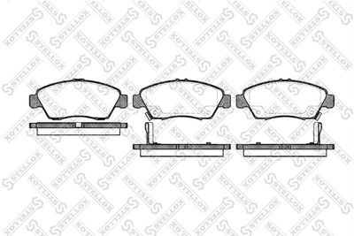 Колодки тормозные дисковые передние STELLOX 429002BSX
