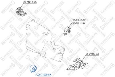Опора двигателя STELLOX 2571009SX
