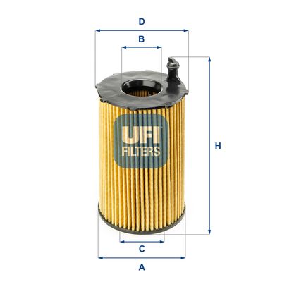 Фильтр масляный UFI 2514100
