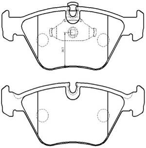 Колодки тормозные дисковые HSB HP5185