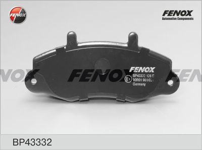 Колодки тормозные передние FENOX BP43332