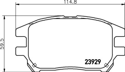 Колодки тормозные дисковые передние Mintex MDB2325
